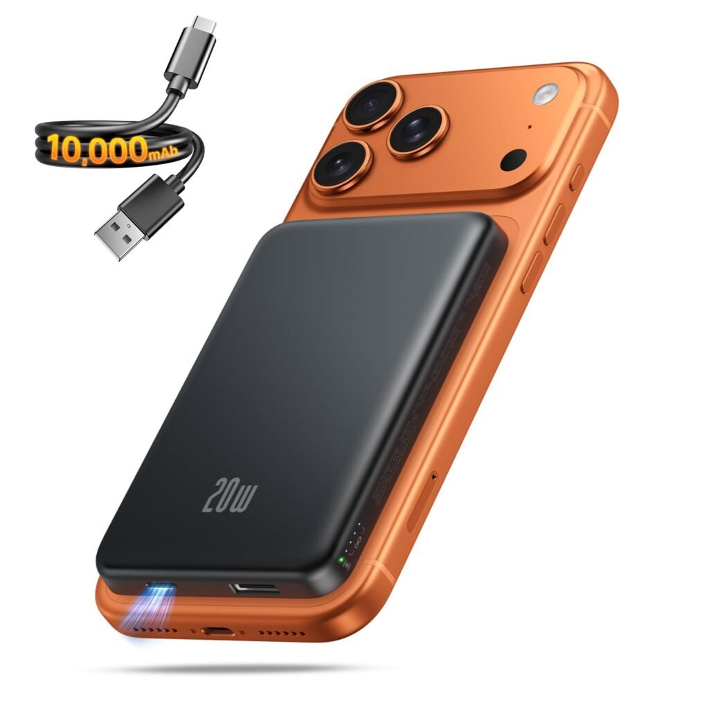 Portable Charger for Magsafe Power Bank - 10000mAh Magnetic Phone