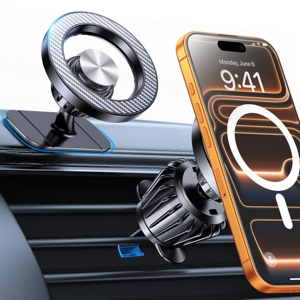 Kaistyle for Magsafe Car Mount【20 Strong Magnets】Magnetic Phone Holder for