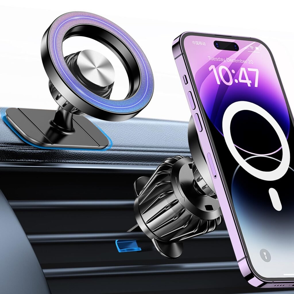 Kaistyle for Magsafe Car Mount【Strong Magnets】Magnetic Phone Holder for Car